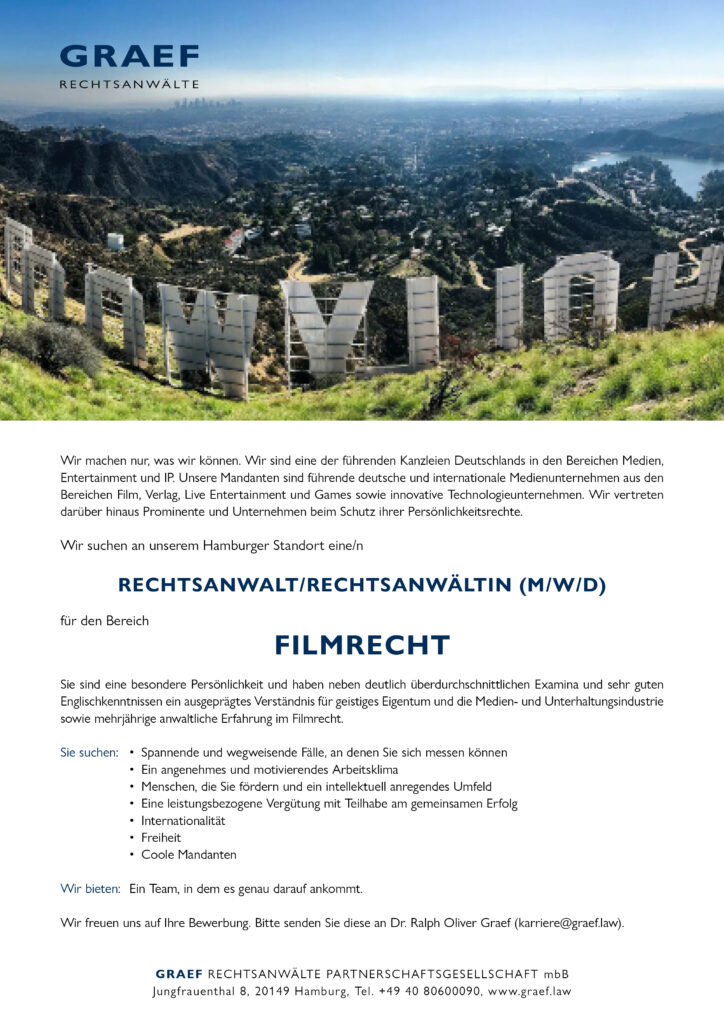 Graef stellenanzeigen 2025 film
