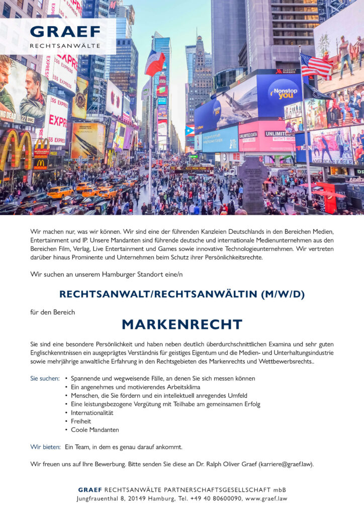 Graef stellenanzeigen 2025 marke